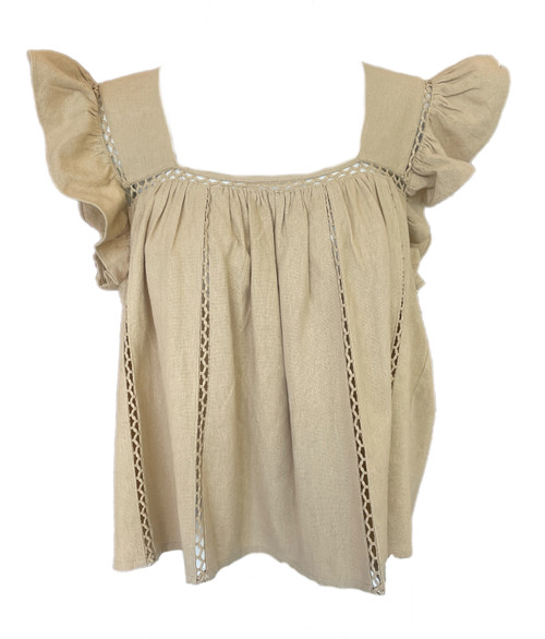 Taylor Blouse - Ivory Wash