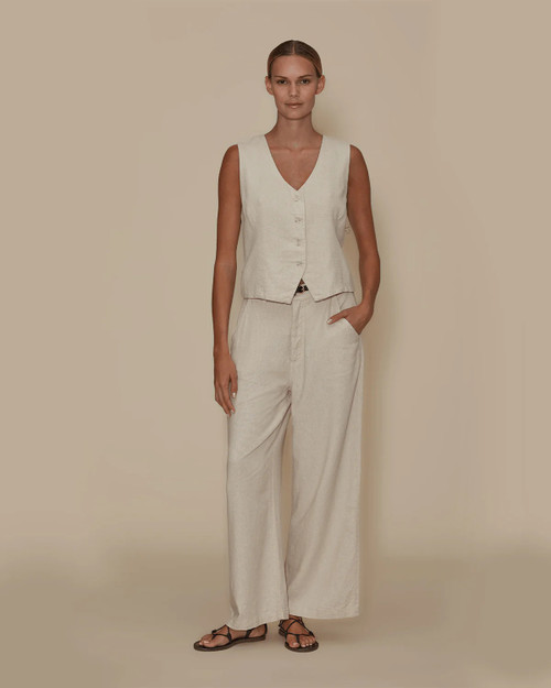 Linen Jude Trouser - Ankle