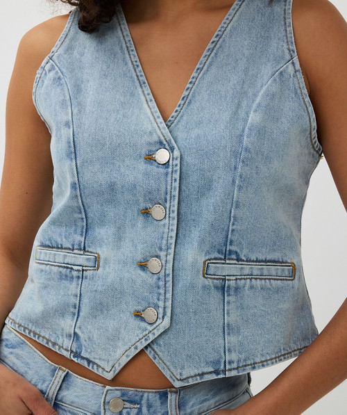 Davie Denim Vest - Blue Davie Denim Vest - Blue