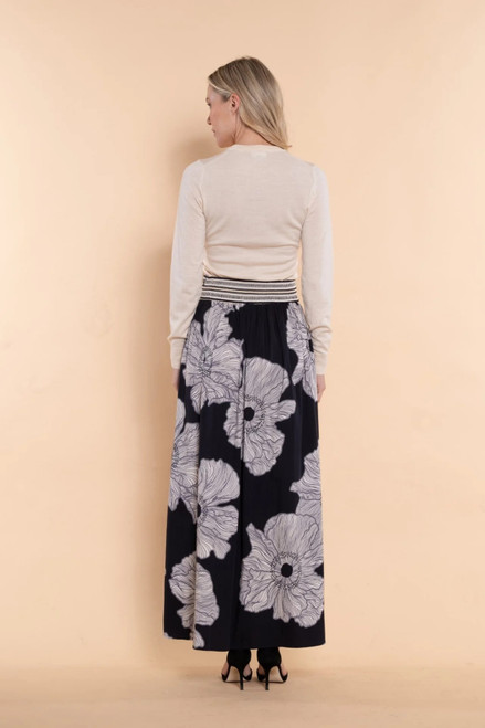 Lillian Skirt - Midnight Poppy