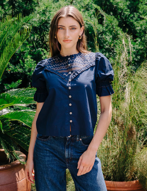 Sophie Top - Pagent Blue Sophie Top - Pagent Blue