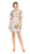 Bustier Babydoll Dress - Embroidered Geo