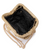 Stevie Pleated Woven Clutch - Gold