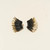 Mini Madeline Earrings - Black/Gold