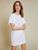 Rowan T-Shirt Dress w/ Snaps - Optic White