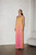 Nicole Long Dress - Yellow/Pink Ombre