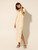 Clementine Collared Midi Dress - Cream