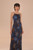 Slip Dress - Night Jungle Navy Blue