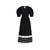 Miel Dress - Black/White