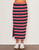 Midi Side Slit Skirt - Flare Red