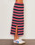 Midi Side Slit Skirt - Flare Red