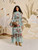 Long Sleeve Maxi Dress - Beauty Bouquet Blue