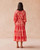 Riviera Midi Dress - Pali Persimmon