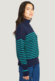 Breton Stripe Mock Sweater