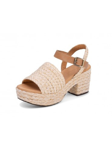 Gali- Raffia Upper Chunky Sandal - Monkee's of Charlotte