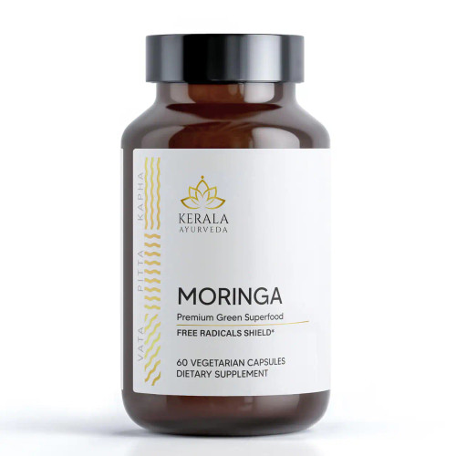Moringa 60 Veg Capsules Supplement Front Label