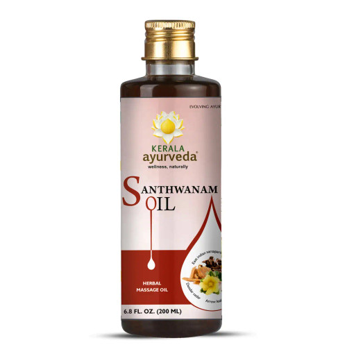 Santhwanam Oil 6.8 fl oz 200 ml Front Label