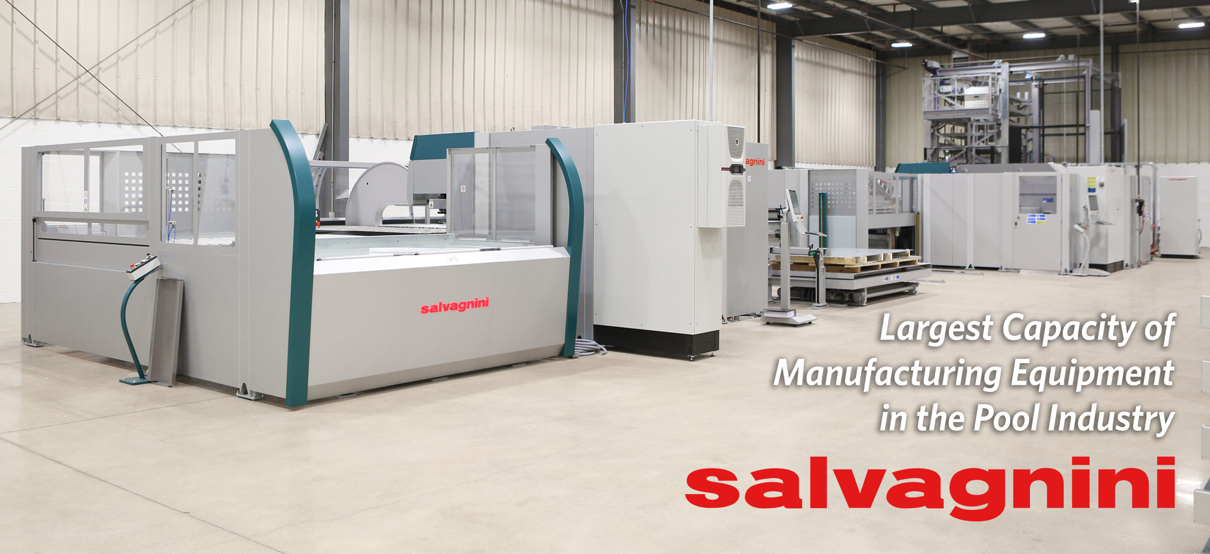 Only Alpha Pool Products Salvagnini Manufacturing Line