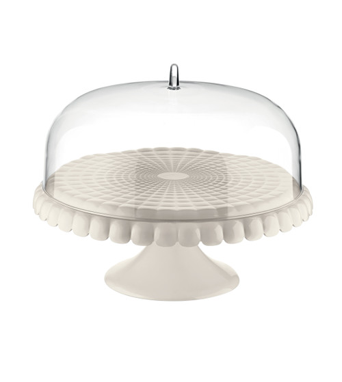 Tiffany White Small Cake Stand with Dome