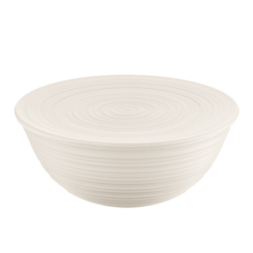 Earth Milk White Extra Large Bowl with Lid