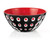 25cm Bowl - Black/White/Red