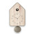 QQ-UP "Wood" Wall Clock with Pendulum