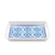 Rectangular tray with handles Blues