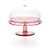 VANITY AIR SMALL CAKE STAND WITH DOME - FLAMINGO PINK VANITY AIR SMALL CAKE STAND WITH DOME - FLAMINGO PINK