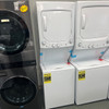 GE Electric - Stacked Laundry Center with 2.3 cu ft Washer and 4.4-cu ft Dryer GUD24ESSMWW