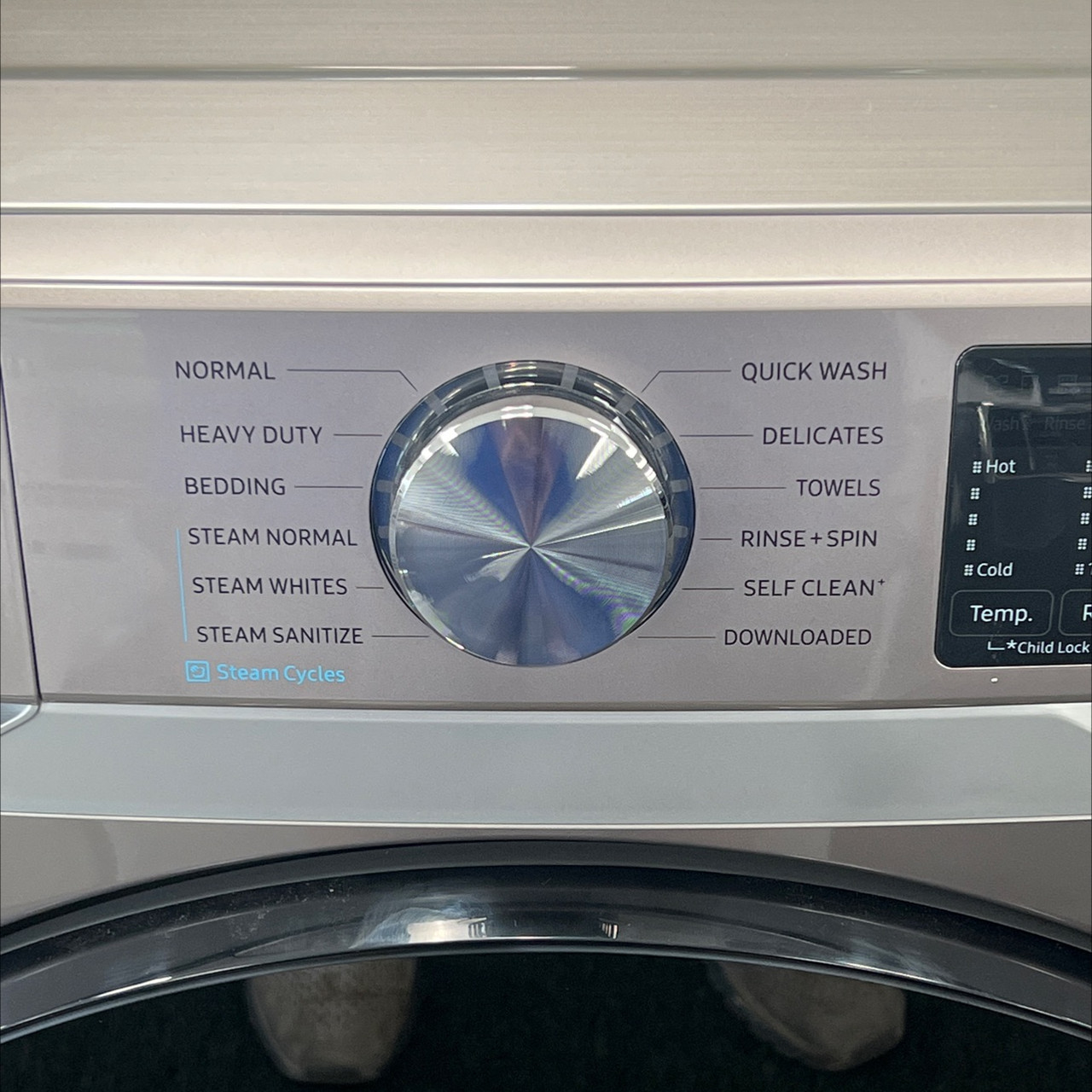 WF45B6300AC, Samsung, 4.5 cu. ft. Large Capacity Smart Front Load Washer  with Super Speed Wash - Champagne