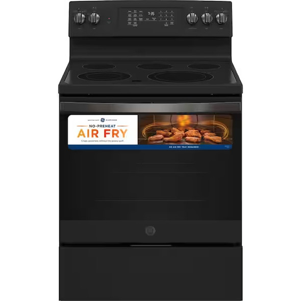 GE  30" Free-Standing Electric Convection Range with No Preheat Air Fry