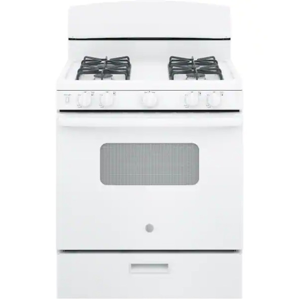 GE 30 in. 4.8 cu. ft. Gas Oven in White