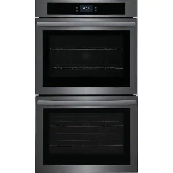 Frigidaire - 30" Built-in Double Electric Wall Oven with Fan Convection - Black