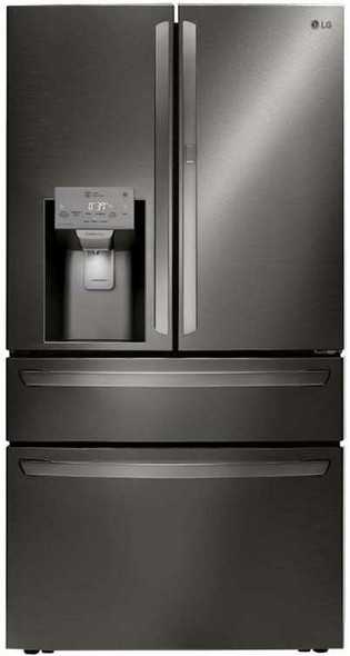 LG Electronics  30 cu. ft. 4-Door French Door Refrigerator, Door-In-Door, Full-Convert Drawer, Craft Ice in PrintProof Black Stainless