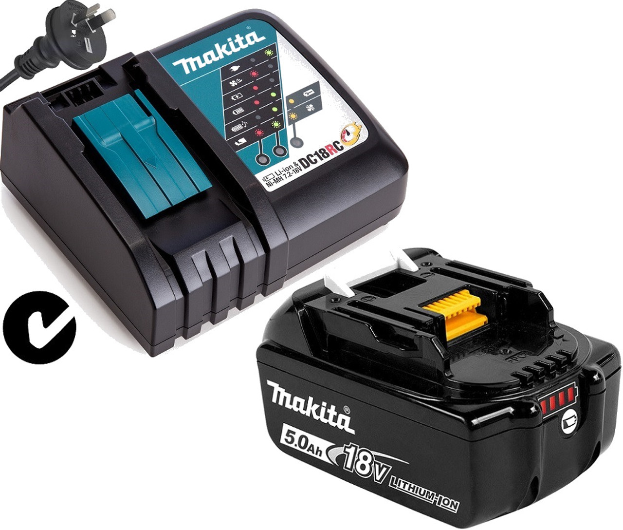 Makita GENUINE Battery Charger Kit 18V 5Ah Lithium Ion STAR