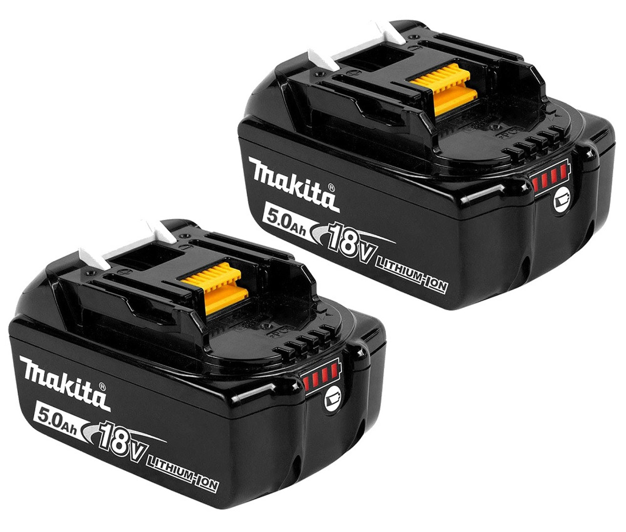 Makita GENUINE Battery 18V 5Ah Lithium Ion STAR Controls x2