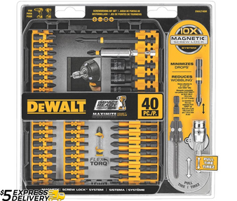 Dewalt Drill Bit Set Impact Driver 40 Piece Torq Insert Magnetic  DWA2T40IRC