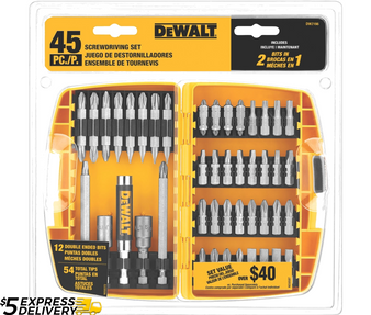 Dewalt Drill Bit Set 45 Piece Screw driving & Tough Case  DW2166