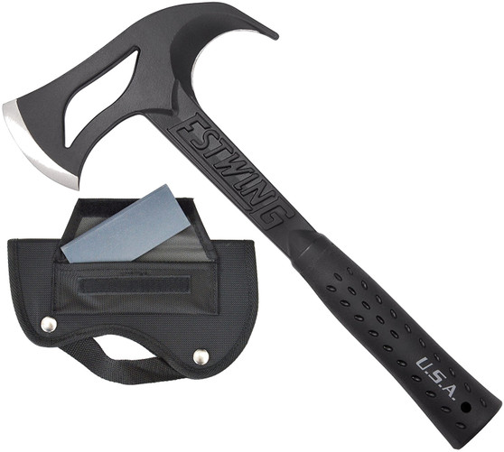 Estwing 14" Forged Hunter's Axe Gut Hook & Shock Reduction Grip  EBHA Estwing 14" Forged Hunter's Axe Gut Hook & Shock Reduction Grip  EBHA