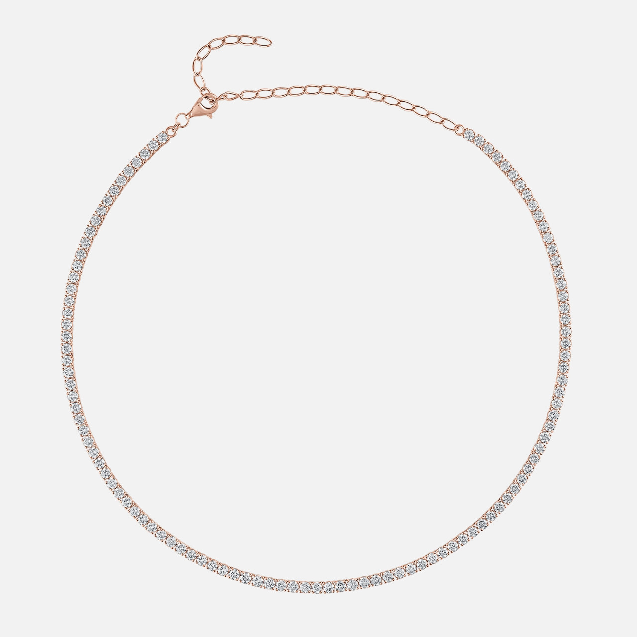 アクセサリー THE M JEWELERS THE TENNIS NECKLACE Theiaura Moissanite Tennis Necklace (4.2 - 5.2 Ct. Tw