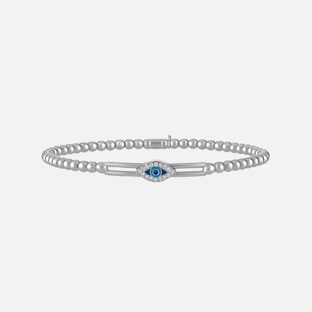 Hulchi Belluni Mini Evil Eye Beaded Stretch Bracelet