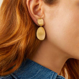 Marco Bicego Yellow Gold Lunaria Small Double Drop Earrings