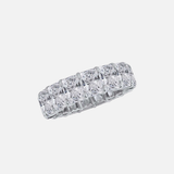 Forever by Razny Platinum Asscher Diamond Eternity Band