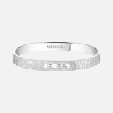 Move Noa Ciselé Diamond White Gold Bangle