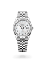 Rolex Datejust 36 in Oystersteel, White Gold and Diamonds, m126284rbr-0011 - Razny Jewelers