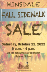 Fall Hinsdale Sidewalk Sale 2022: Saturday, October 22nd 9AM-4PM