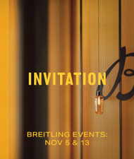 Reserve your Spot: Breitling Events - Nov. 5 in Highland Park and Nov. 13 in Addison 