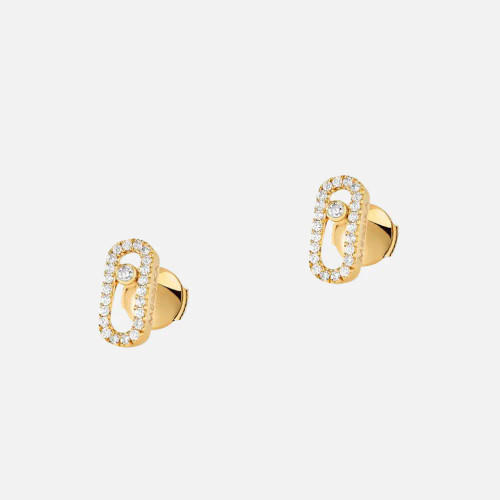 Messika Yellow Gold Move Uno Studs