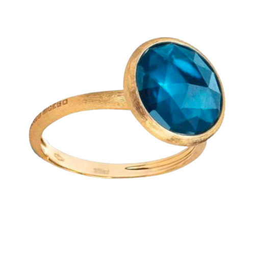 Marco Bicego Yellow Gold Jaipur London Blue Topaz Ring