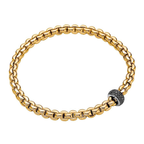 Eka Black Diamond Pave Stretch Bracelet